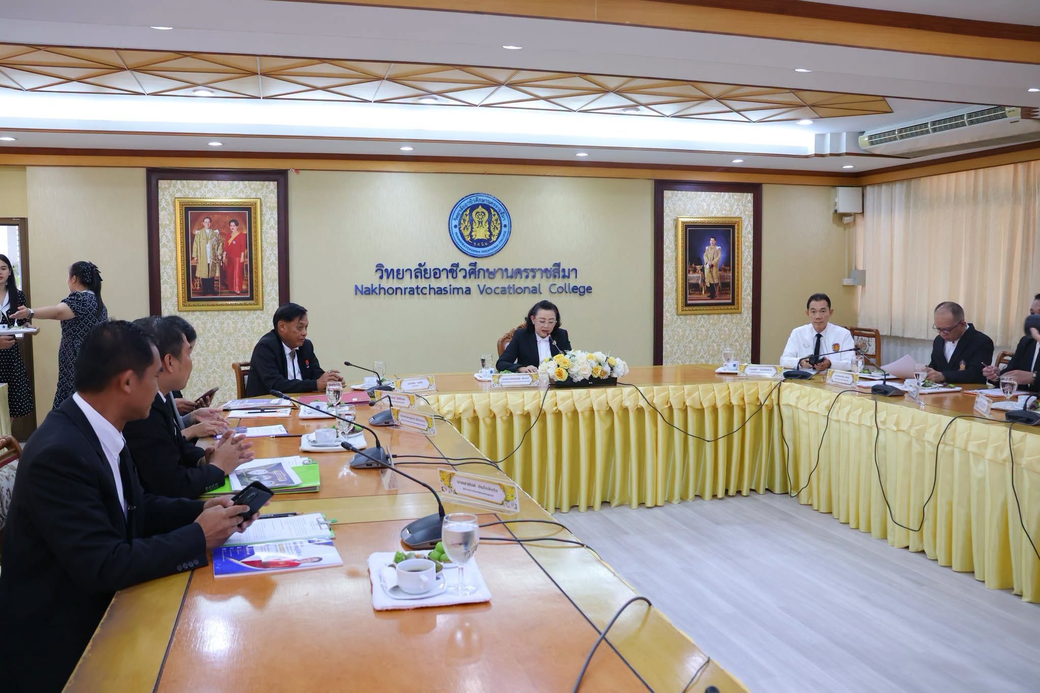 การประชุมผู้บริหารสังกัดสำนักงานอาชีวศึกษาจังหวัดนครราชสีมา ครั้งที่ 4/2569 ณ ห้องประชุมสานสัมพันธ์ วิทยาลัยอาชีวศึกษานครราชสีมา